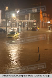 Town Square flooded